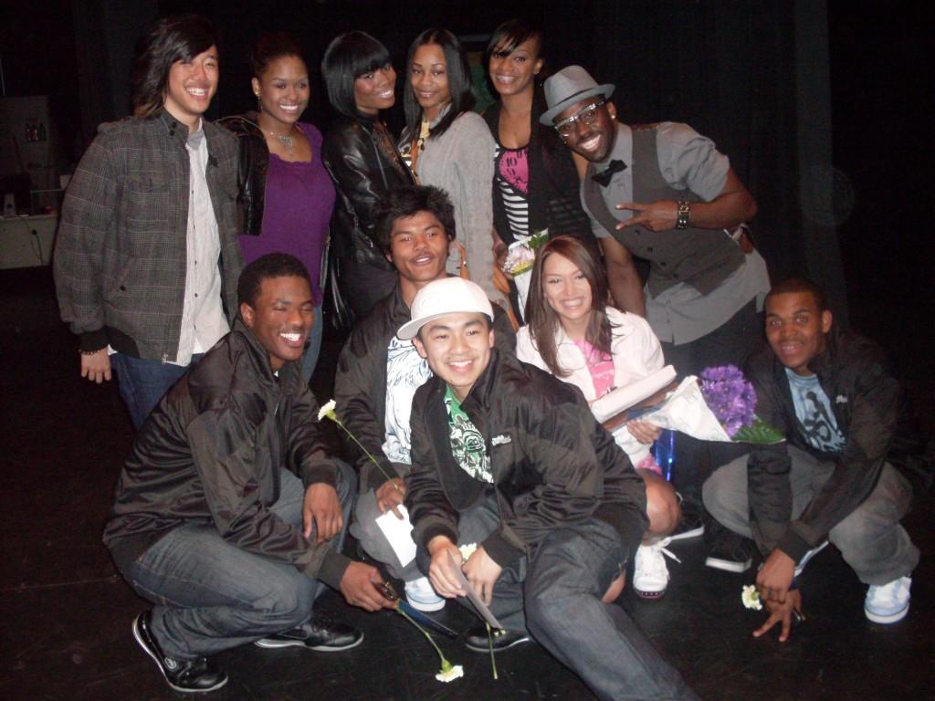 Samantha Goven and her dance crew