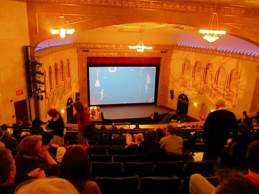 The Michigan Theater quickly filled up as people arrived for the premiere of Win Win.