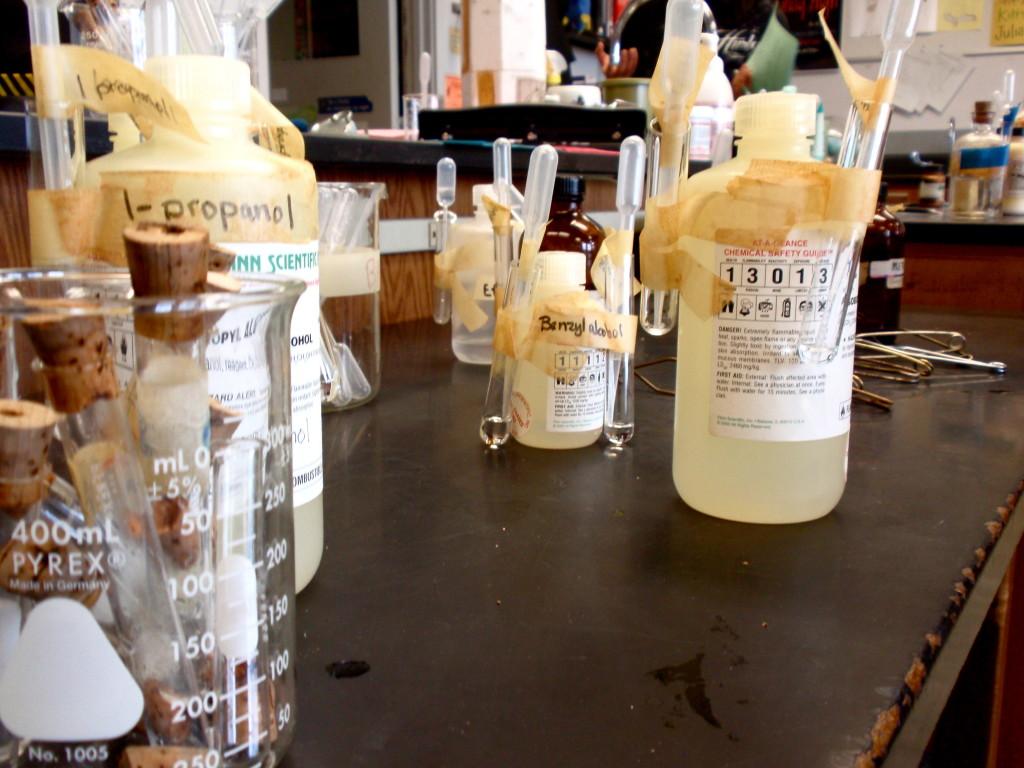 Students+mixed+chemicals+to+make+compounds+that+smelled+like+fresh+fruit.