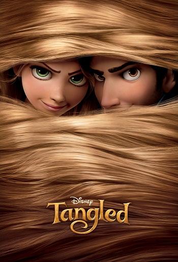 The movie poster for Tangled.