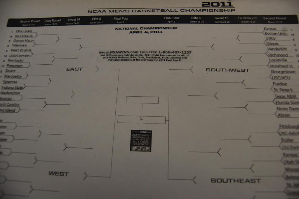2011 features a new bracket, with 68 teams.