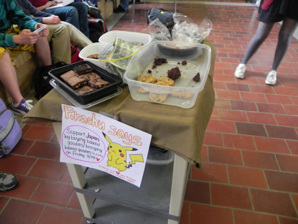 Students at CHS held a bake sale to raise money and awareness for the crisis in Japan.