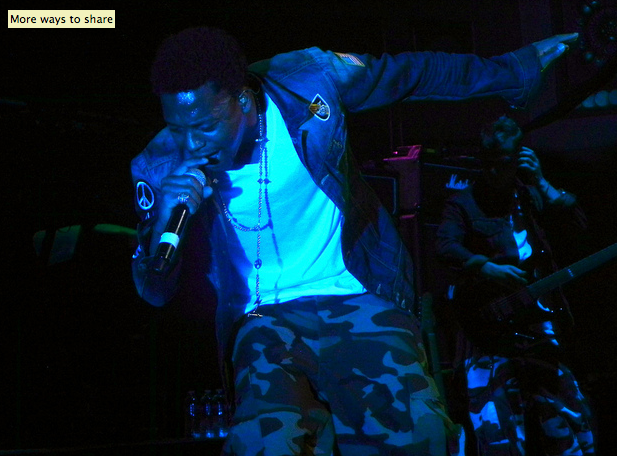 Lupe Fiasco at a previous performance in Ann Arbor.