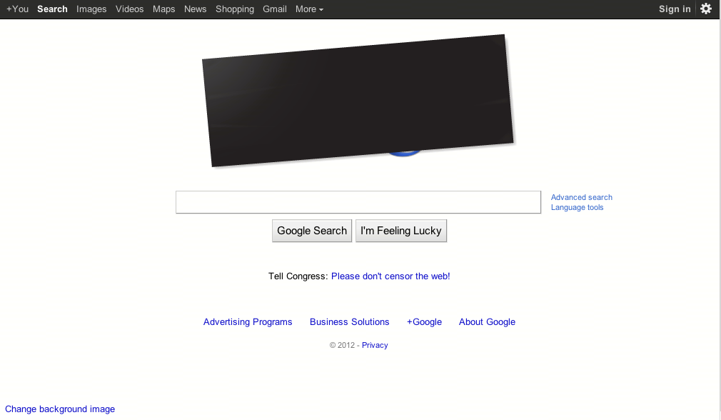 Google+did+not+black+out+its+entire+website+but+they+changed+their+homepage+in+protest.