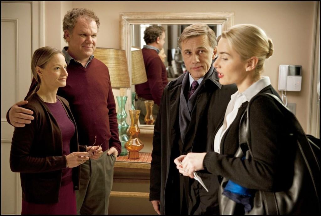 From left to right: Jodi Foster, John C. Reilly, Christoph Waltz and Kate Winslet in Roman Polanskis new film Carnage.