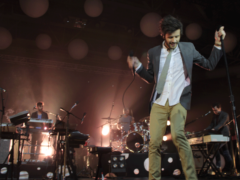Passion Pit and Matt and Kim Perform at Compuware Arena