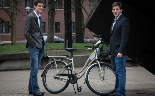  Co-founders Ansgar Strother and Keith Porter with the prototype
