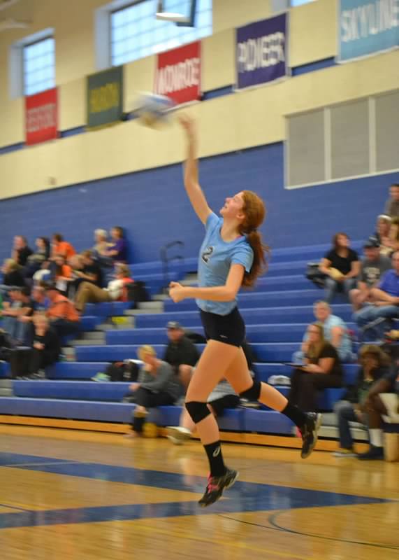 Claire Fendrick a junior at Community, plays volleyball at Skyline.