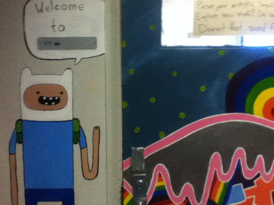 Behind the Adventure Time Mural