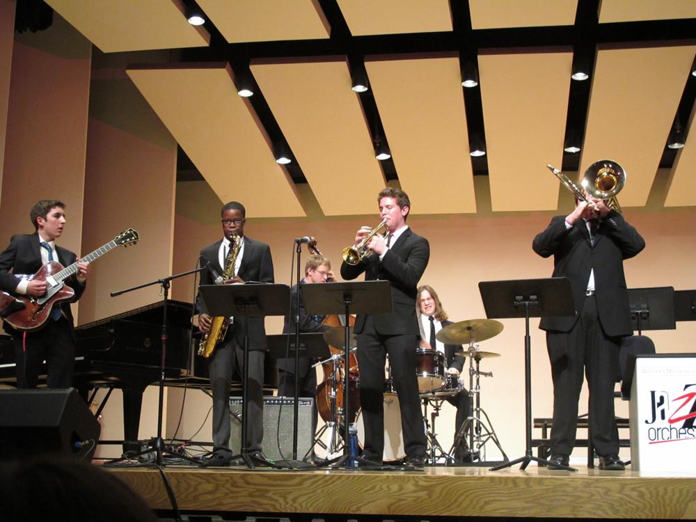 A CHS jazz band performs at the 2013 WMU jazz festival.