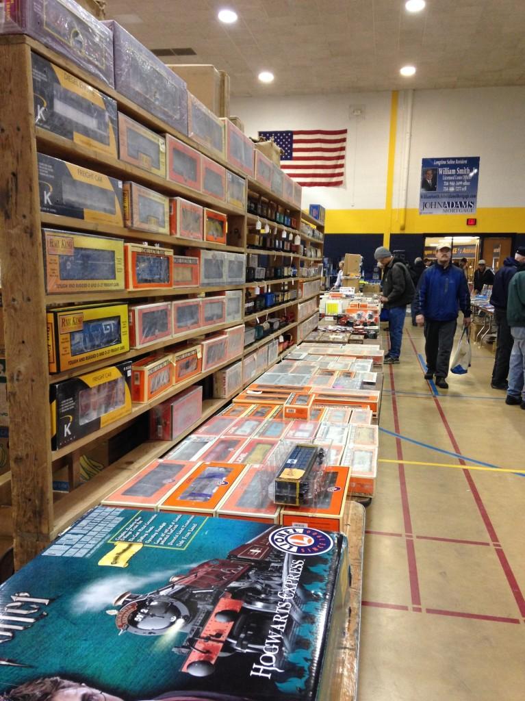 Model train goods at the train show in Saline, Mich. 
