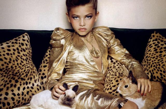 Ten-year old model Thylane Loubry Blondeau in Vogue Paris (2010).