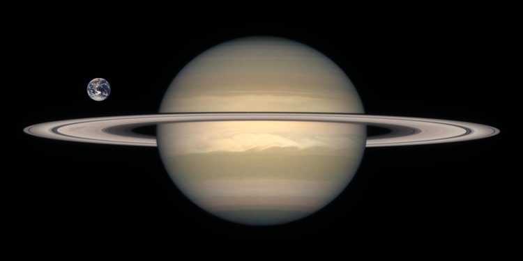 On May 10, Earth will be directly aligned between Saturn and the Sun.