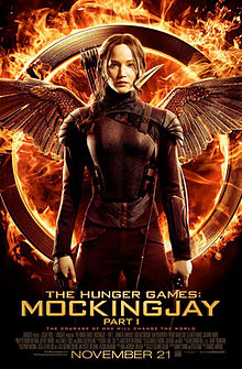 Cover of the film Mockingjay Part 1 from http://www.imdb.com showing Katniss Everdeen ready to become the Mockingjay and lead a revolution to rebel against the Capital. 