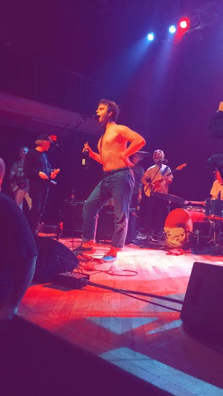 Mac Demarco took the stage for the encore of the bands last date of their North American tour holding a bottle of champagne and wearing nothing but his signature cuffed blue jeans and vans. 