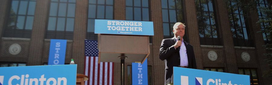 Tim Kaine Speaks to Building ‘Community of Respect’ at Ann Arbor Rally