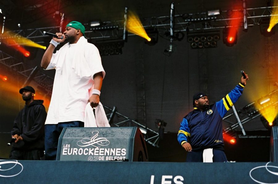Wu Tang Clan, a famed rap group launched to fame in the 90s known for hits like C.R.E.A.M. at the Festival Eurockéennes in 2007.
