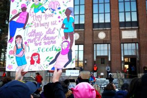 A poster from this years Womens March in Ann Arbor.