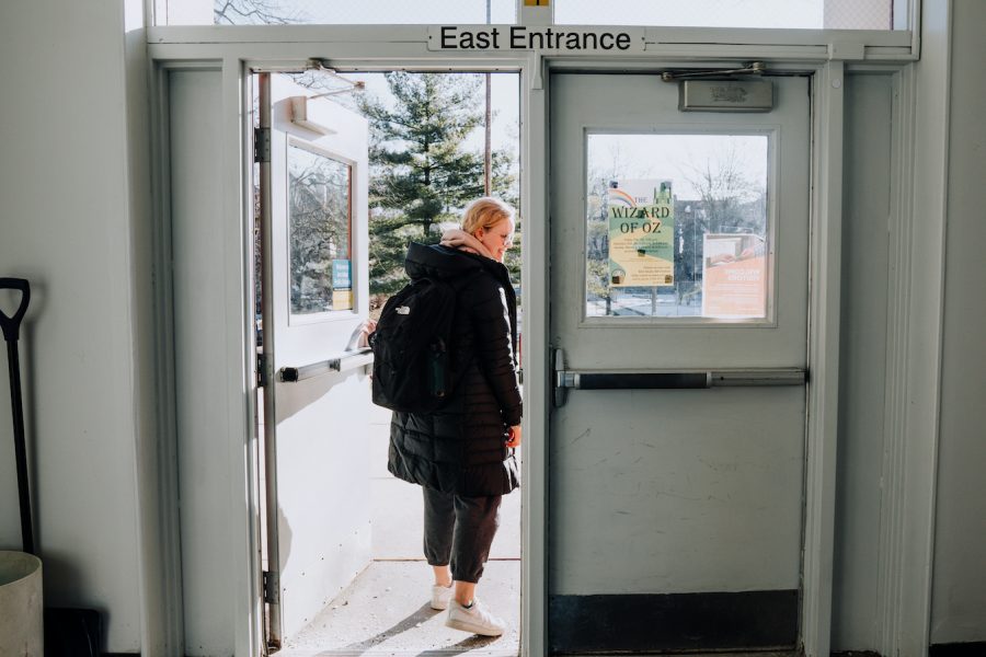 Anna Stansfield
walking out of community mid-day to go to her Latin class at the University of Michigan. “I have loved all the classes I’ve taken at the University of Michigan. They are really challenging, way harder than any class I have taken at CHS,” Stansfield said.