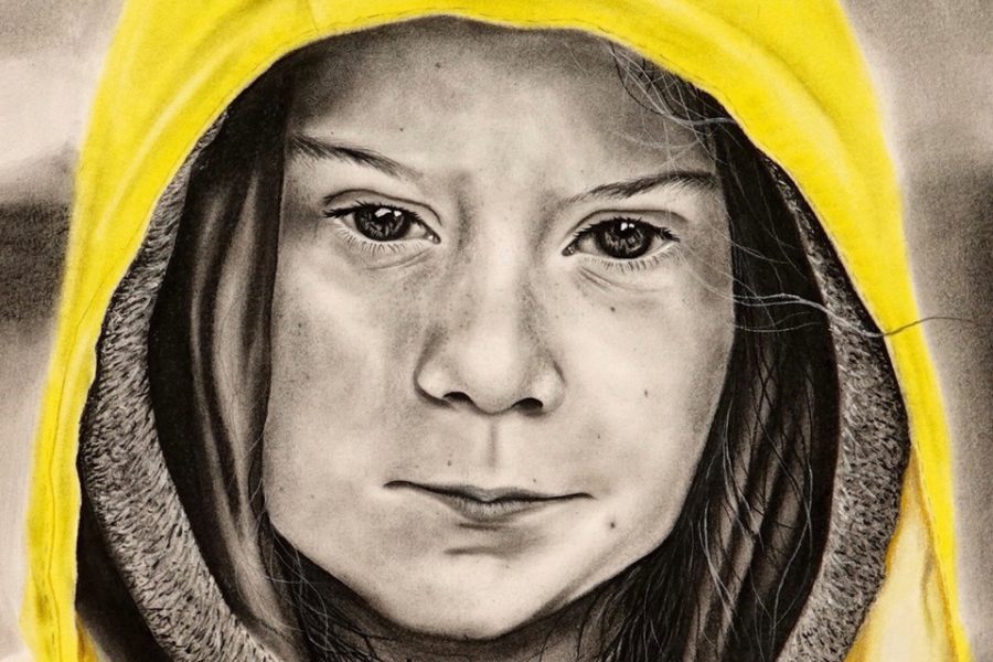 Art through quarantine: Ryan Thomas-Palmers piece on Greta Thunberg
