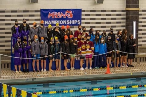 Pioneer Womens Swim and Dive take first place at state championships