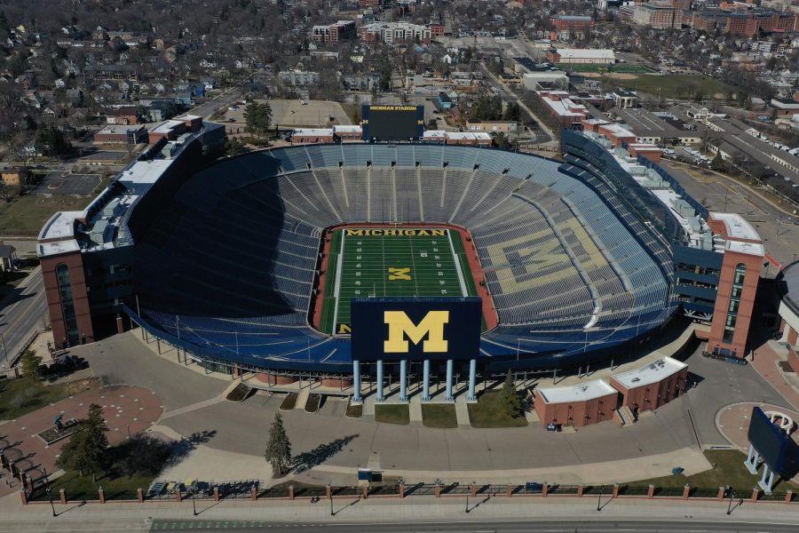 Efforts by the Democratic National Committee to urge college students to register to vote will include banner planes over football games, including at Michigan Stadium in Ann Arbor, Michigan. (Gregory Shamus/Getty Images/TNS)