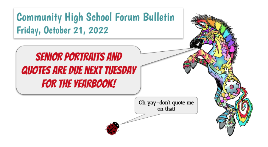 Forum Bulletin: 10/21