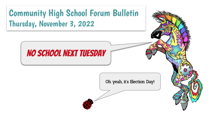 Forum Bulletin: 11/3
