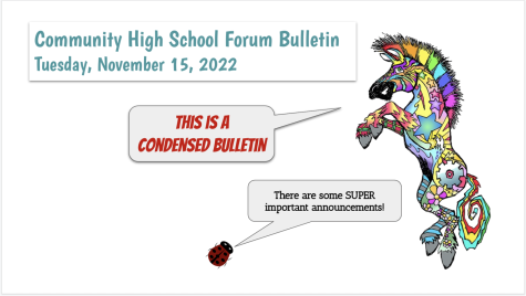 Forum Bulletin: 11/15