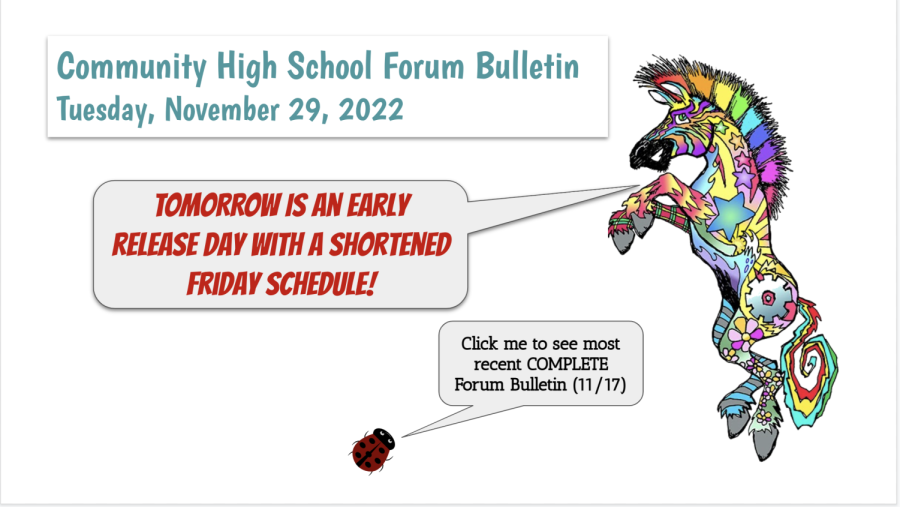 Forum Bulletin: 11/29