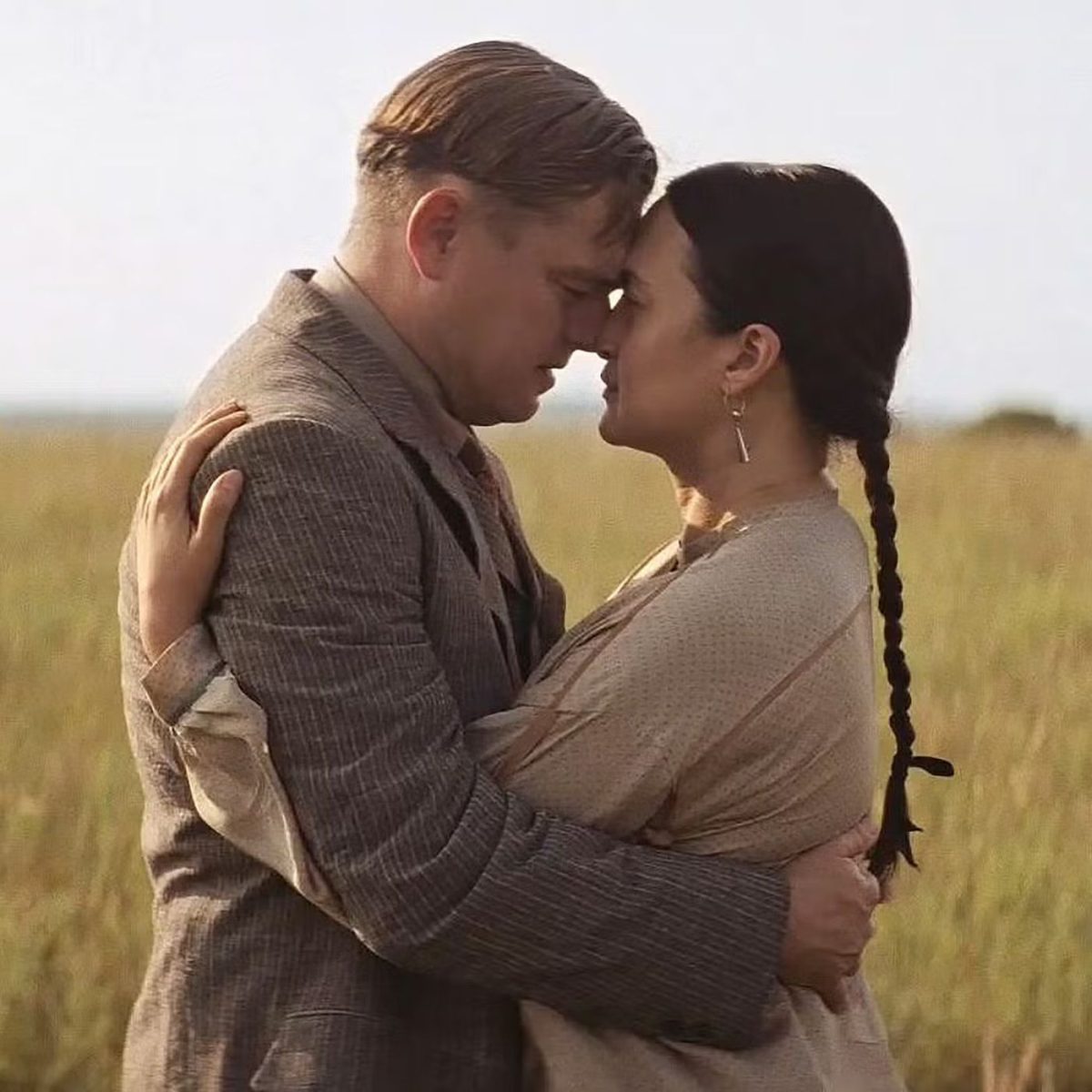 Leonardo DiCaprio and Lily Gladstone in Killers of the Flower Moon. Paramount Pictures