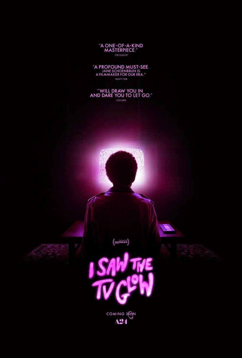 Promotional poster for I Saw the TV Glow.