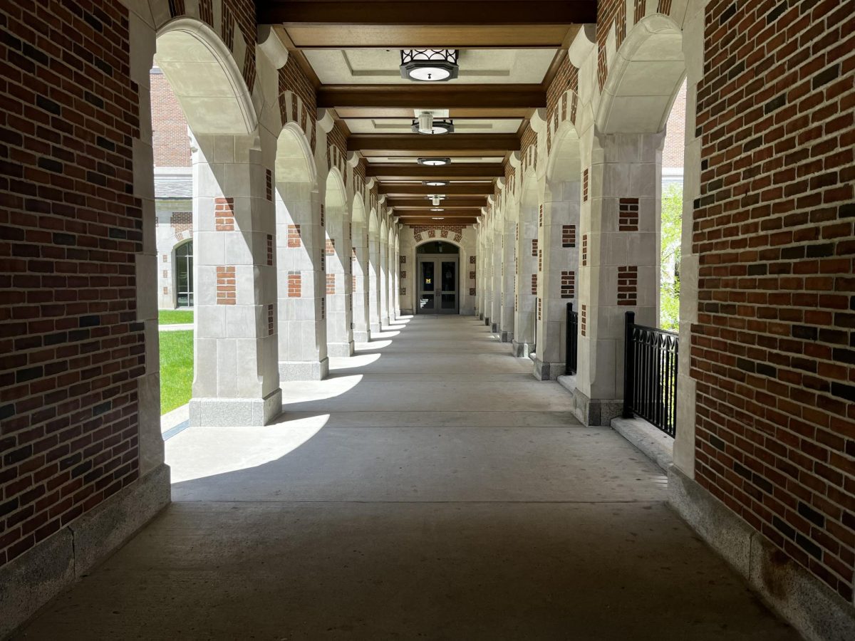 One of the North Quads outdoor corridors
