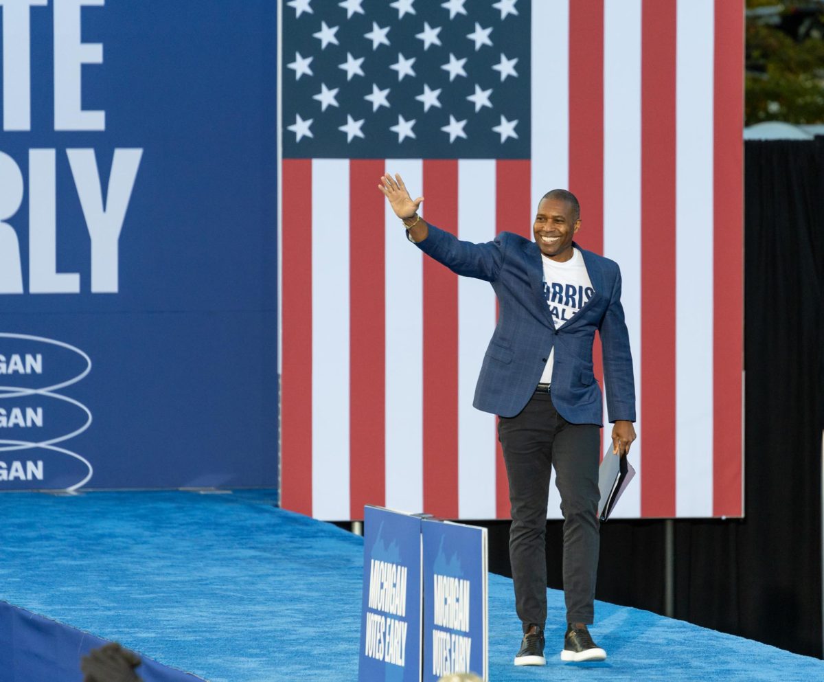 Former Associate US Attorney General and Harris’ brother-in-law Tony West was next to take the stage.