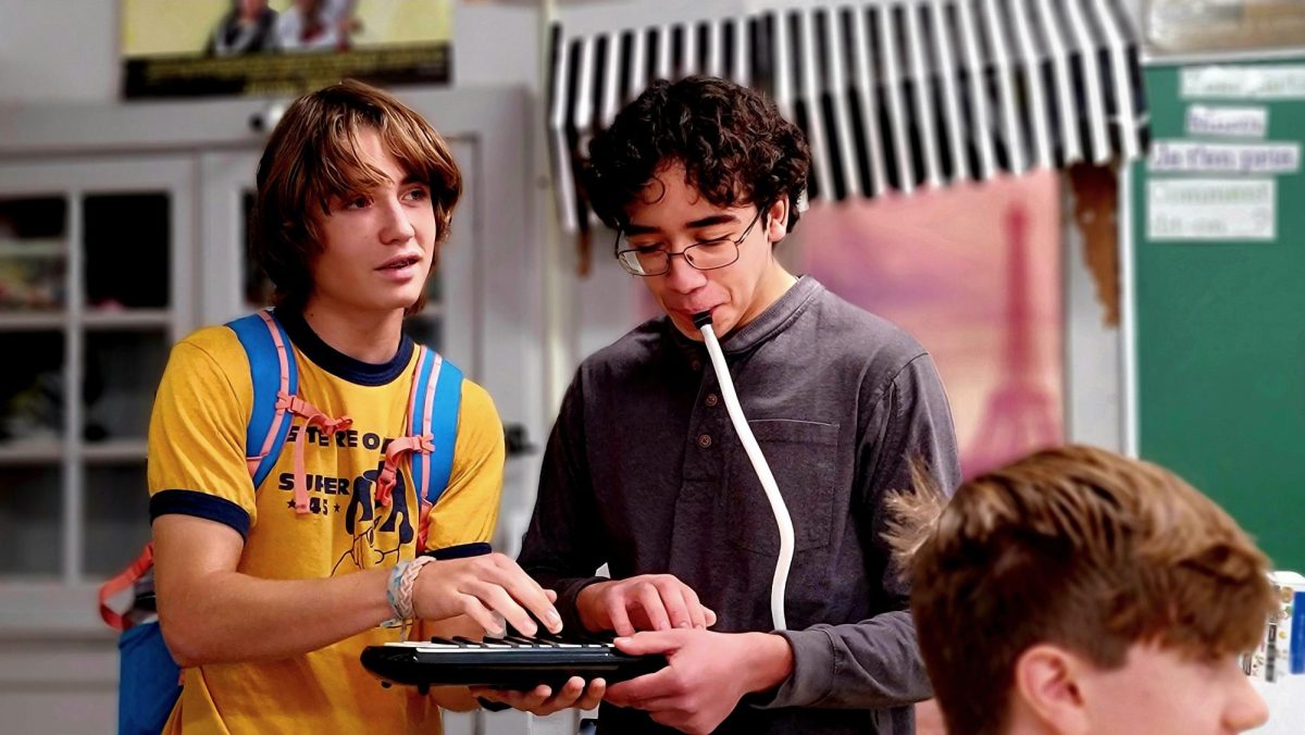 Jasper Forgey (left) and Will Miltzer (right) improvise a tune on Miltzer's melodica, a small keyboard powered solely by breath. The night before, Miltzer pulled the melodica from its resting place in the back of a closet and cleared the dust away."This thing is a piece of junk, and I don't have a clue how to make it sound decent, I remember using it when I was younger to goof off, but now I'm playing it in front of people. There is a sort of pressure in learning a musical instrument and when you are younger, you have a reason to suck, but I don't have excuses anymore. Music is just so competitive," Miltzer said.