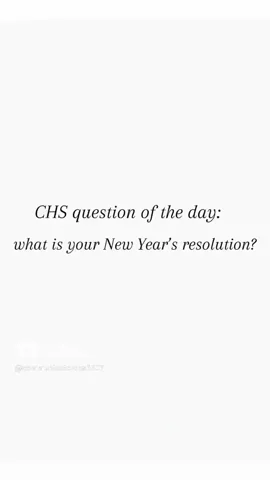 What is Your 2025 New Year's Resolution?