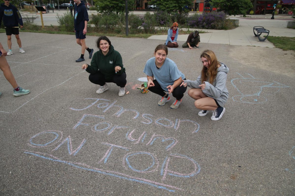 Lucia Page Sander is a passionate forumette of the Johnson forum. She has been a long-time fan of four square and is always down for a game. "I had great fun playing four square with my forum, which is the very best in all the land and plans to win all future forum competitions," Page Sander said. "I advise all other CHS forums to simply give up so as to spare their energy and emotion."