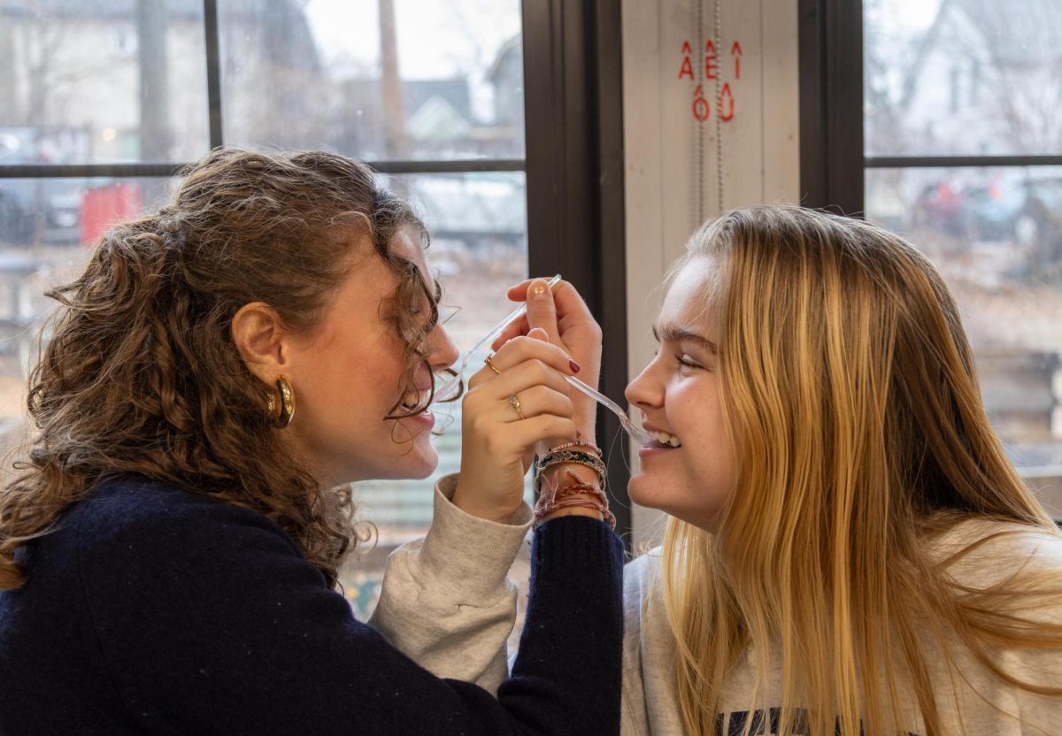 Kinga Jung (left) and Clara Freeth (right) share a love for French crepes. They have been studying French at CHS since their freshman year. "Kinga and I have been in French together since freshman year, and Crepe Day is something that we always look forward to," Freeth said. "French class has really helped us become such good friends, and really, I just love her dearly."