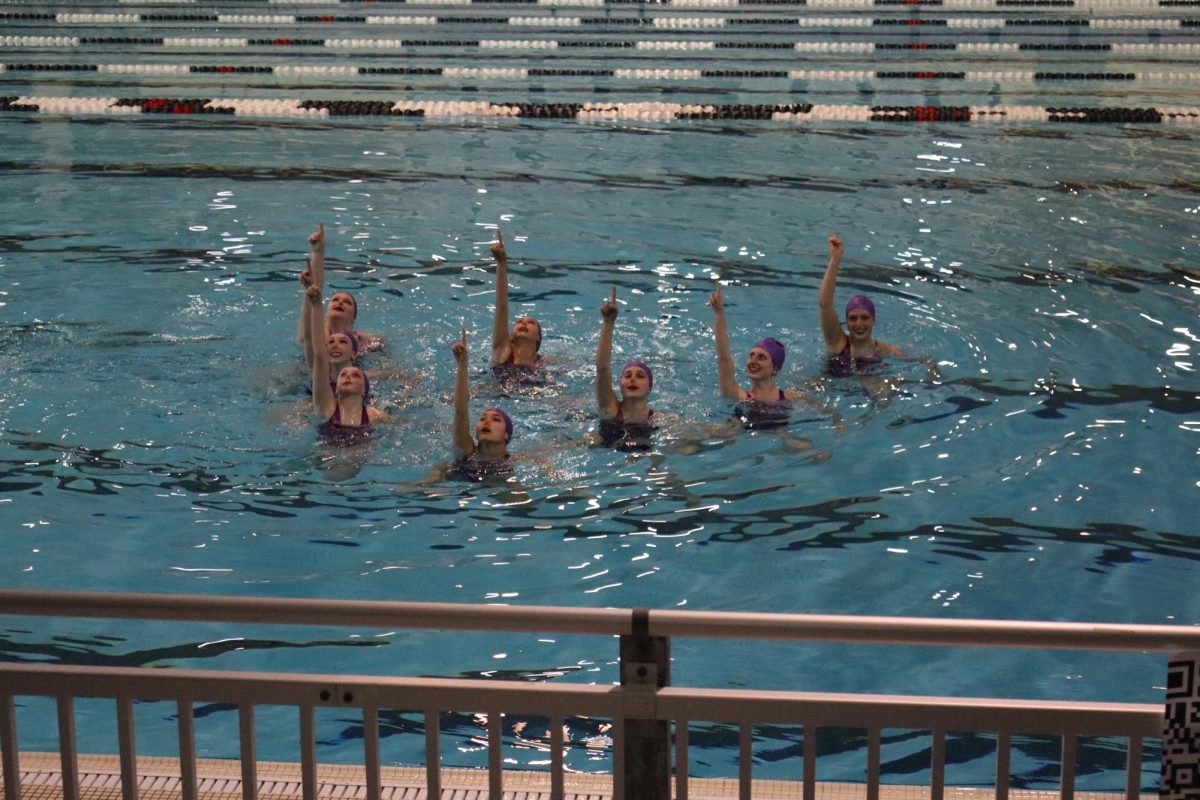 Pioneer swims their Mamma Mia routine at the water show. Made up of mostly freshman, it gave a strong look to the coming years. "I'm very excited for the future of this team." Fagan said.