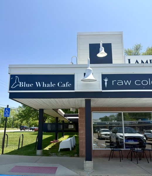 Blue Whale Cafe located in Ann Arbor's Lamp Post Plaza
