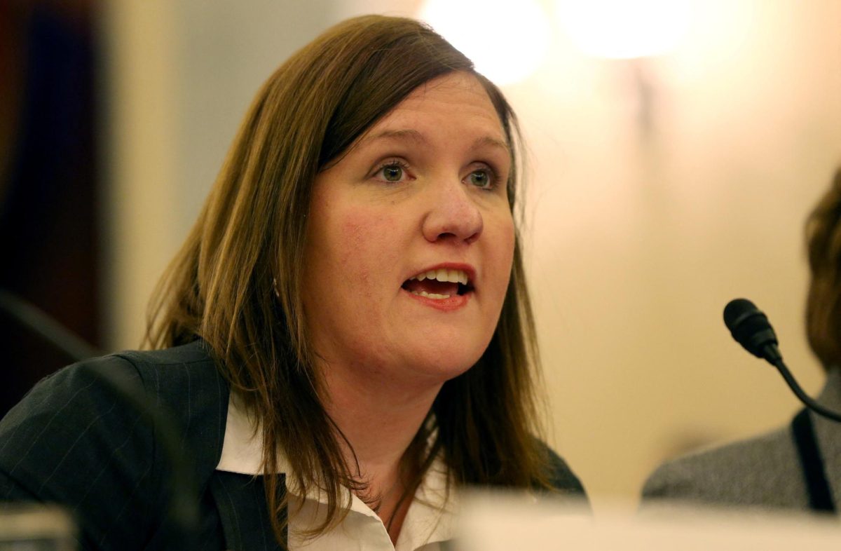 Federal Trade Commissioner Rebecca Slaughter testifies on the "Oversight of the Federal Trade Commission" before the U.S. Senate Consumer Protection, Product Safety, Insurance and Data Security Subcommittee in the Russell Senate Office Building in Washington, U.S., November 27, 2018. REUTERS