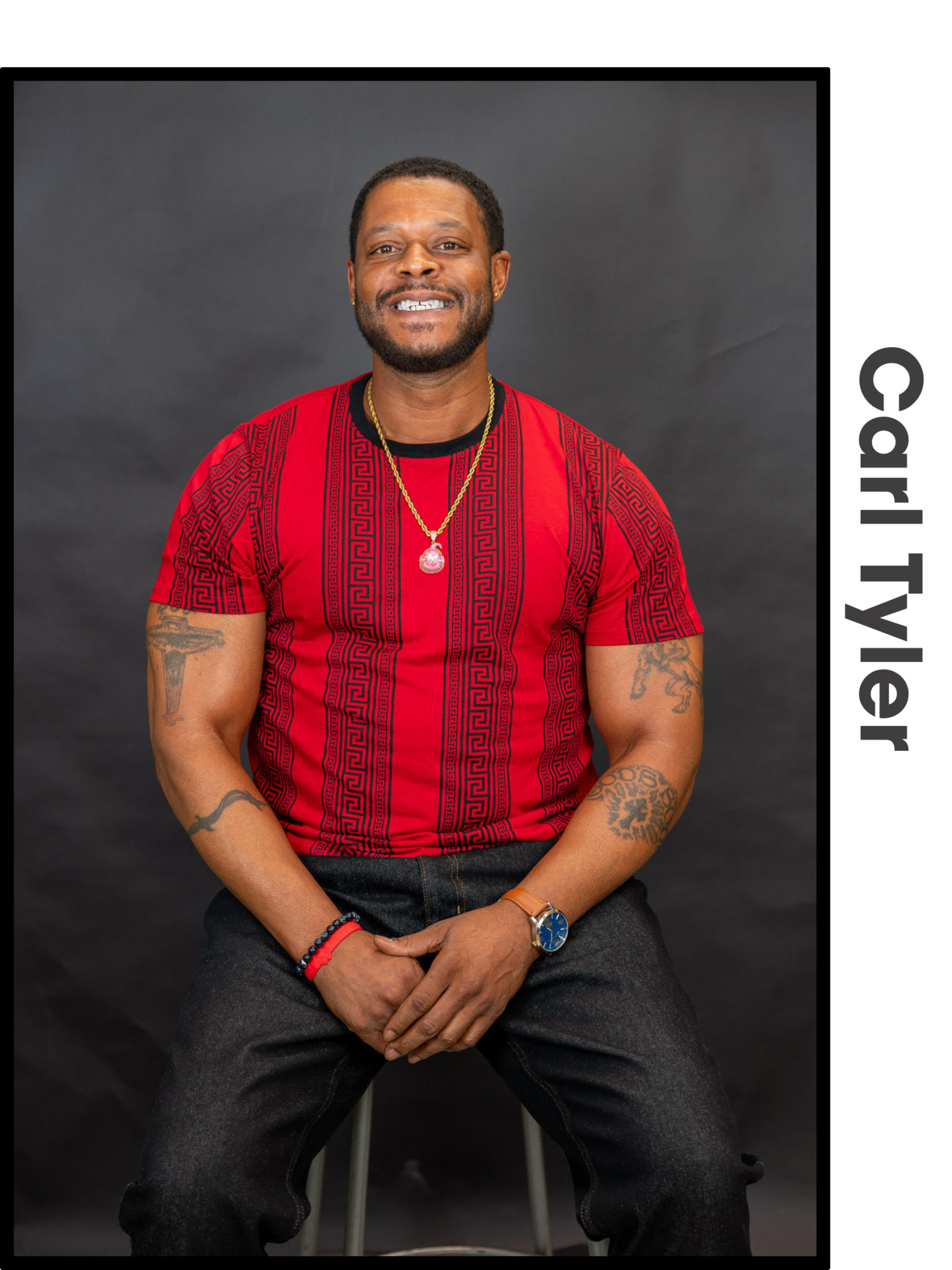 Carl Tyler poses for image