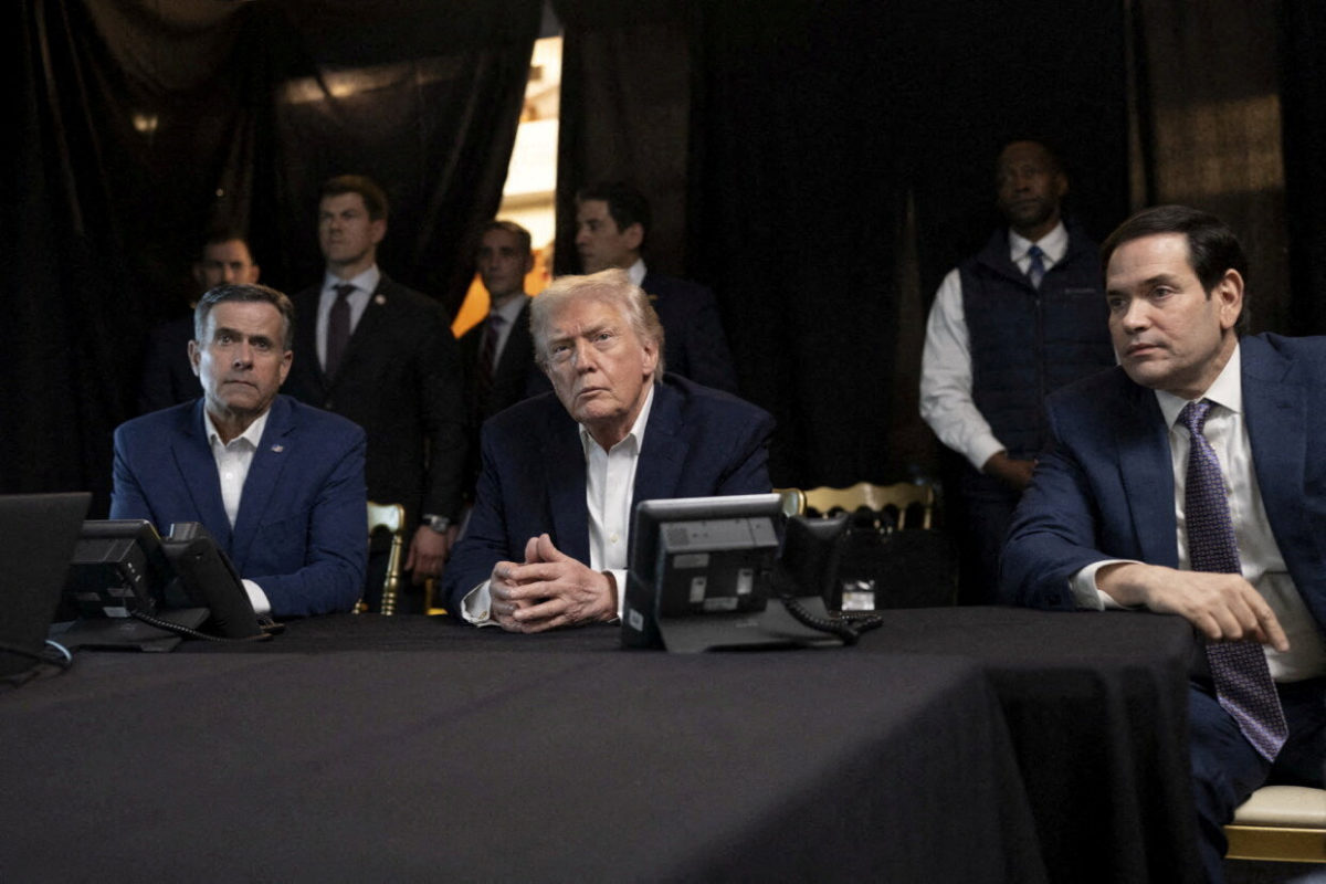 President Donald Trump, Secretary of State Mark Rubio and CIA Director John Ratcliffe watch the US military operation on Venezuela from Trump's resort in Florida.
