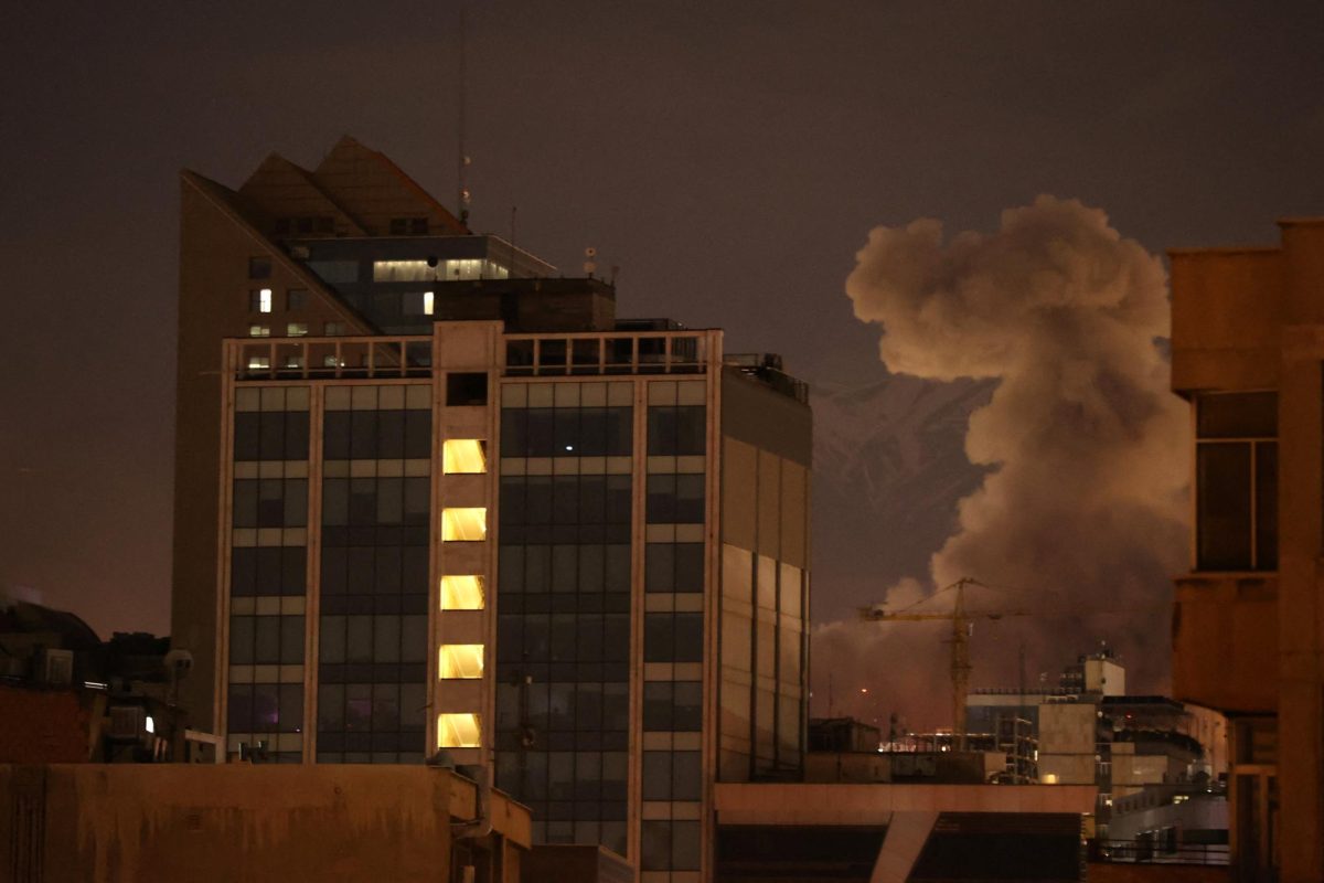 Smoke rises following an explosion, after Israel and the U.S. launched strikes on Iran, in Tehran, Iran, March 1, 2026. Majid Asgaripour/WANA (West Asia News Agency) via REUTERS
