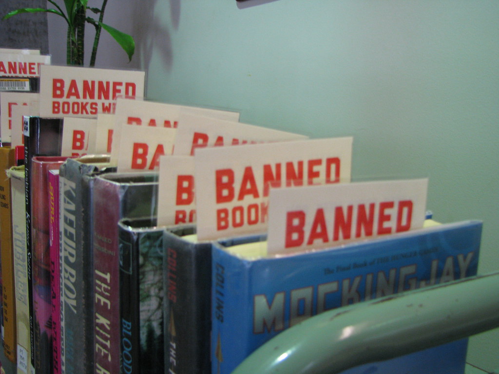 This photo was taken during Banned Book Week at Robert E. Kennedy Library. | Flickr, Creative Commons.