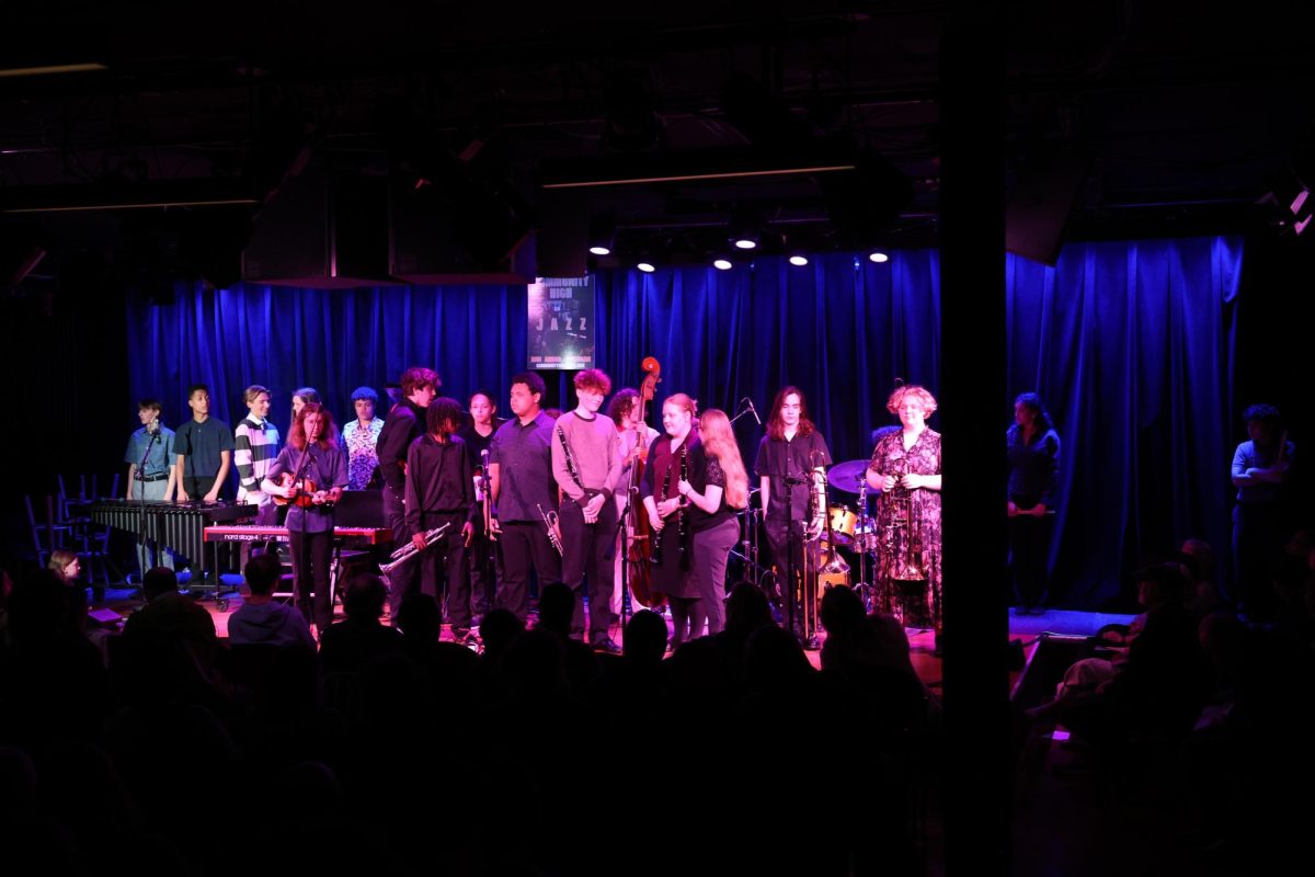 CHS jazz takes the stage at the Ark, located in downtown Ann Arbor. 
