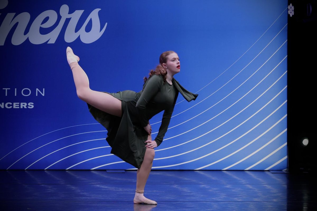 Sophie Richardson performs her solo on stage at Headliners dance competition.