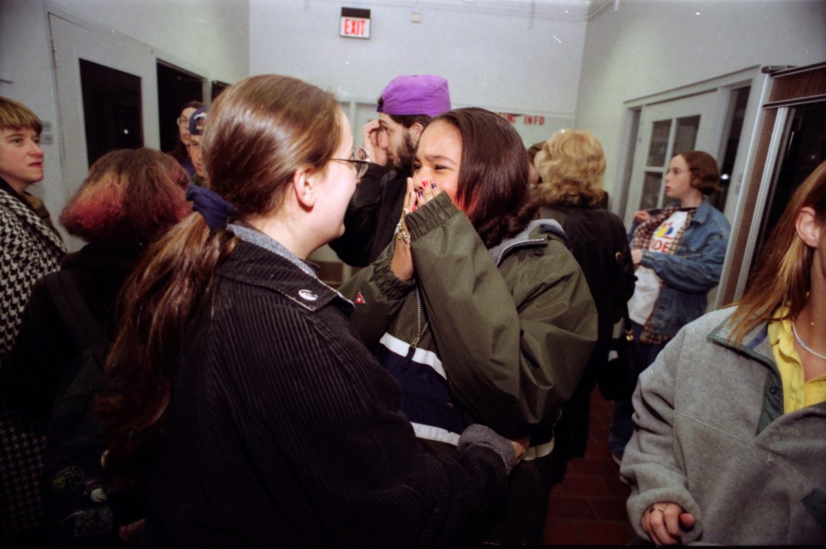 Cassie Haynes outside of the Craft Theater in 1997